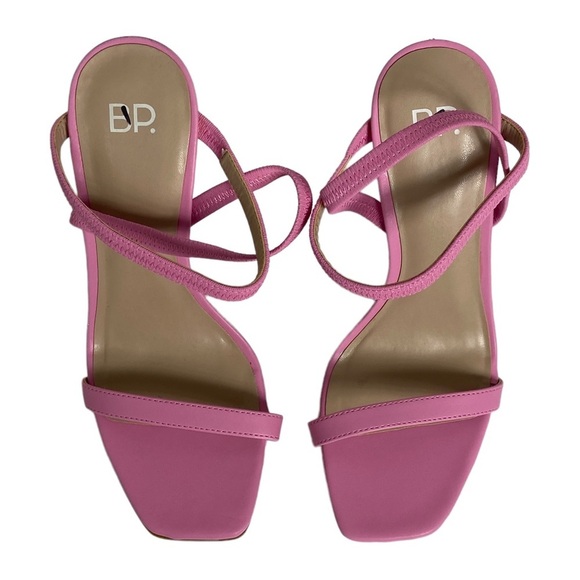 Nordstrom Square Toe Heels Size 6.5 Vanessa BP Pink‎ Begonia 4" Heeled Sandals - Picture 4 of 13
